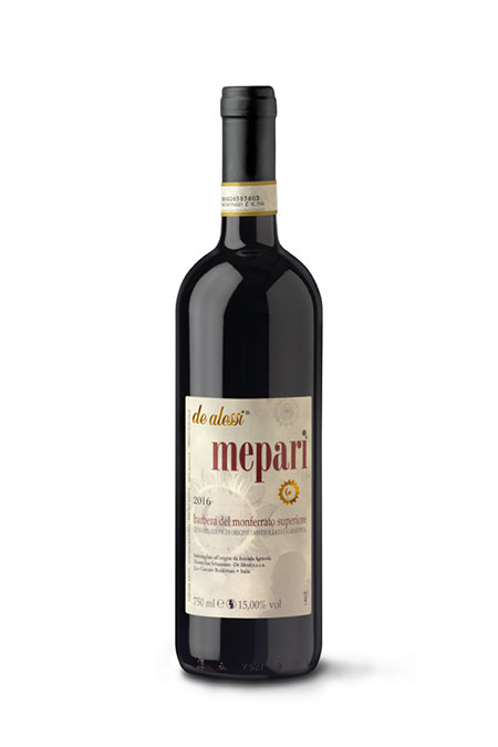 Foto di una bottiglia di Mepari, Barbera del Monferrato Superiore DOCG